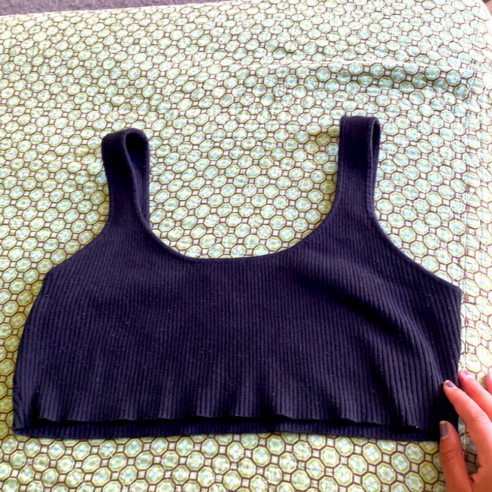 Black crop top
